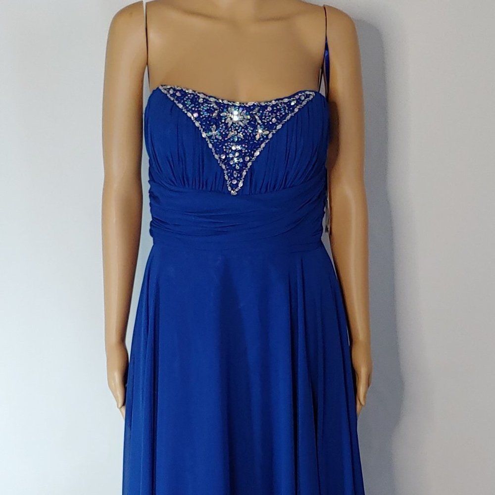 (15)  NWT Wow A-line Strapless Formal Gown in Plus Size